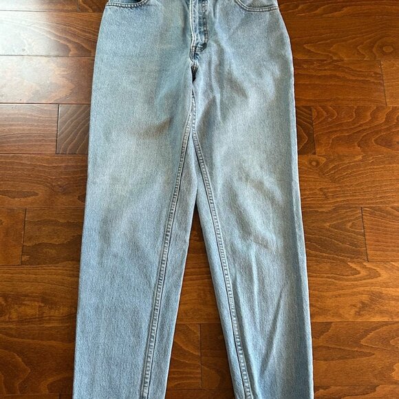 Levi 550 Red Tag 90s VTG Jeans Women’s 12 LONG Distressed Washed Relaxed Tapered - Picture 8 of 9